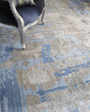 Exquisite Rugs Bamboo Silk Handmade Hand-Knotted Bamboo Silk and Cotton Area Rug