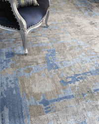 Exquisite Rugs Bamboo Silk Handmade Hand-Knotted Bamboo Silk and Cotton Area Rug