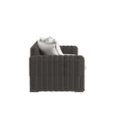 Sunset West Cabo Loveseat in Soothe Pearl with Flange Welt