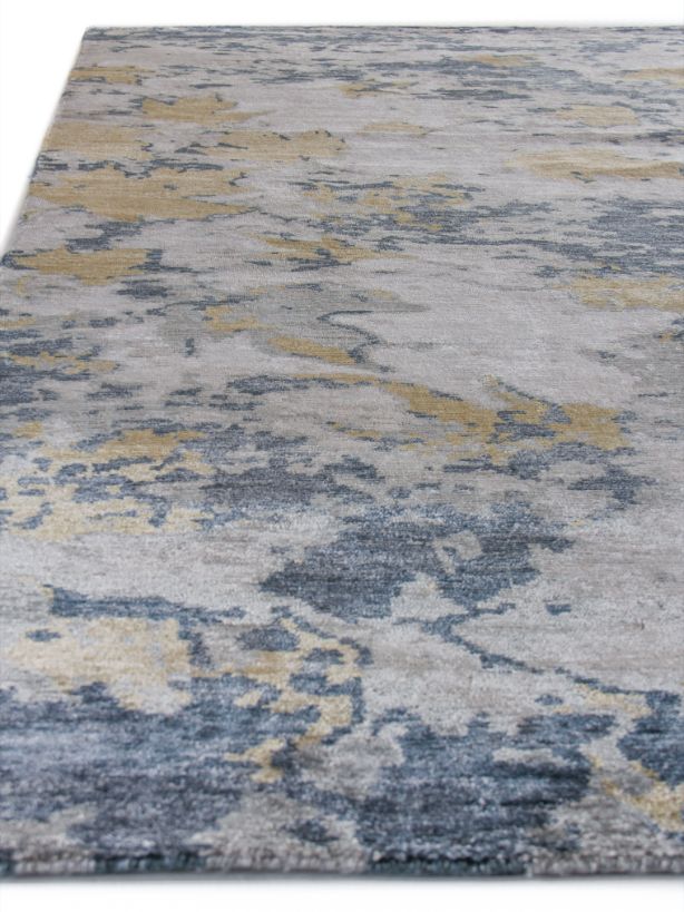 Exquisite Rugs Bamboo Silk Handmade Hand-Knotted Bamboo Silk and Cotton Area Rug