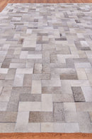 Exquisite Rugs Natural Hide Cowhide Silver Area Rug