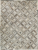 Exquisite Rugs Natural Hide Cowhide Silver Area Rug