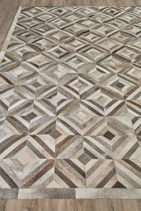 Exquisite Rugs Natural Hide Cowhide Silver Area Rug