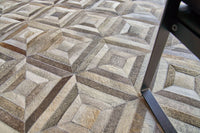Exquisite Rugs Natural Hide Cowhide Silver Area Rug