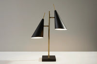 Adesso Owen Table Lamp Antique Brass