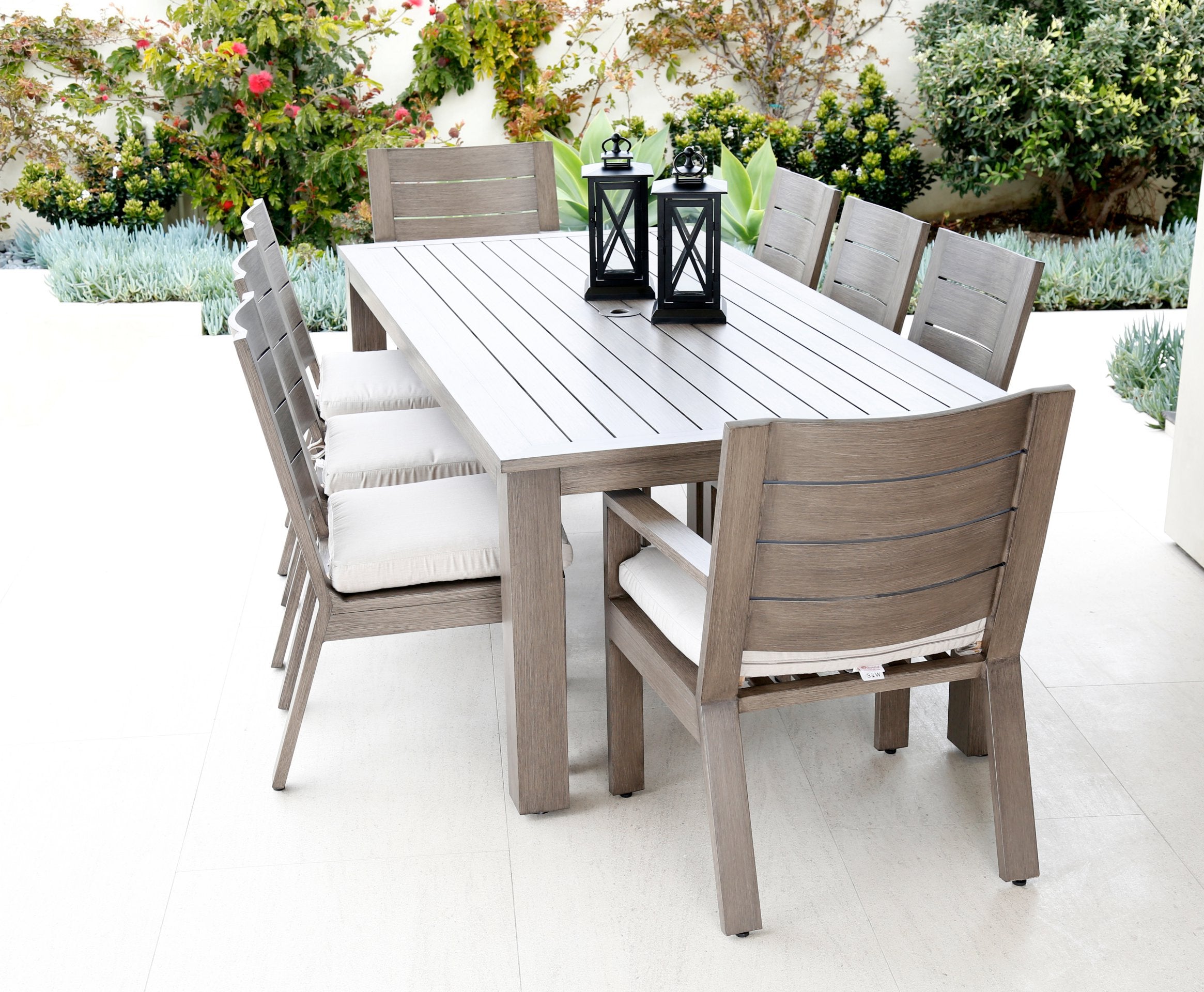 Sunset West Aluminum Laguna Dining Chair with Cushion