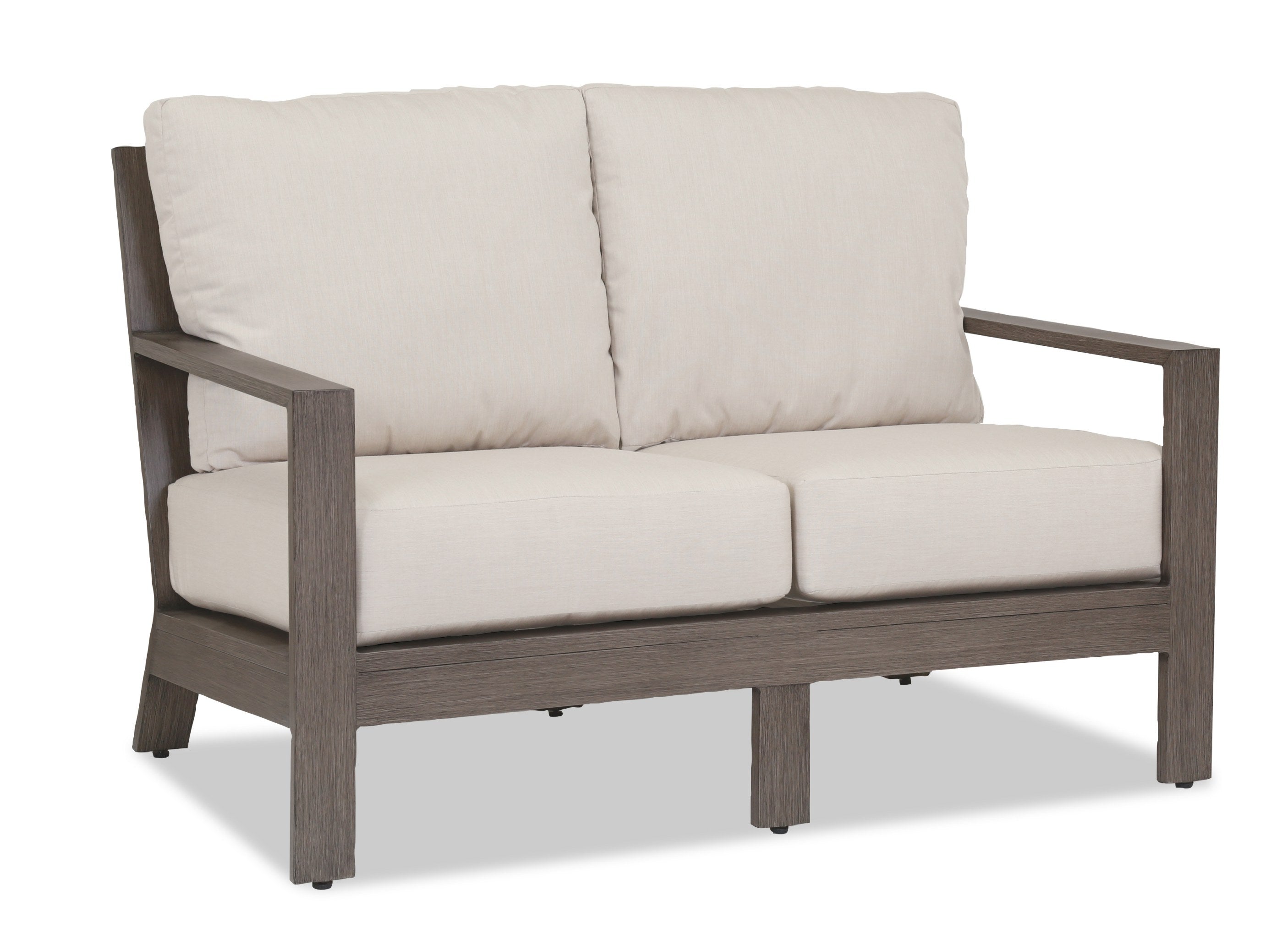 Sunset West Laguna Aluminum Loveseat with Cushion