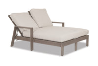 Sunset West Laguna Aluminum Double Chaise Lounge with Cushion