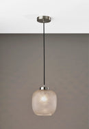 Adesso Vivian Pendant Brushed Steel