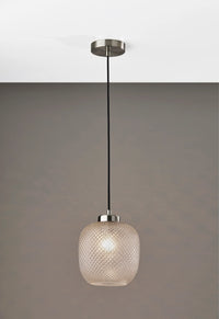 Adesso Vivian Pendant Brushed Steel
