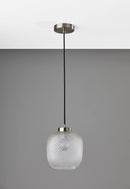 Adesso Vivian Pendant Brushed Steel