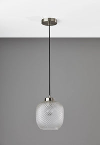 Adesso Vivian Pendant Brushed Steel