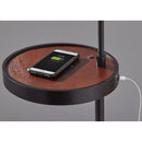 Adesso Oliver Wireless Charging Task Shelf Floor Lamp