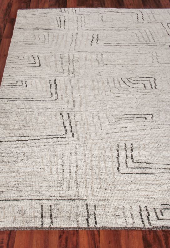 Exquisite Rugs Aldridge Handmade Hand-Knotted New Zealand Wool and Bamboo Silk Area Rug