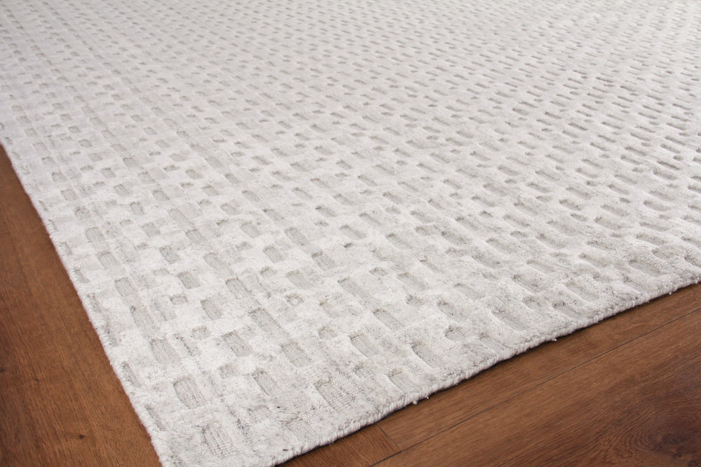 Exquisite Rugs Monroe Silk Handmade Hand Loomed Bamboo Silk and Cotton Area Rug