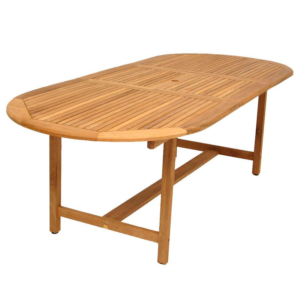 International Home Miami Amazonia Noordam 7 Piece Teak Oval Patio Dining Set