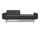 Innovation Living Dublexo Sofa With Arms in Dark Wood/Stainless Steel