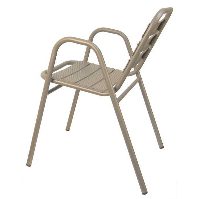 H&D Seating All Aluminum Stacking Patio Dining Chair