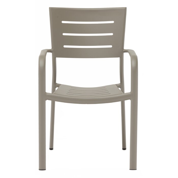 H&D Seating 7036A All Aluminum Stacking Patio Dining Chair