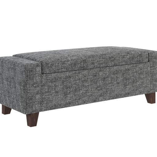 Sunpan Hartley Storage Bench in Distressed Nash Zebra / Natural - Moto Succo