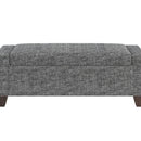 Sunpan Hartley Storage Bench in Distressed Nash Zebra / Natural - Moto Succo