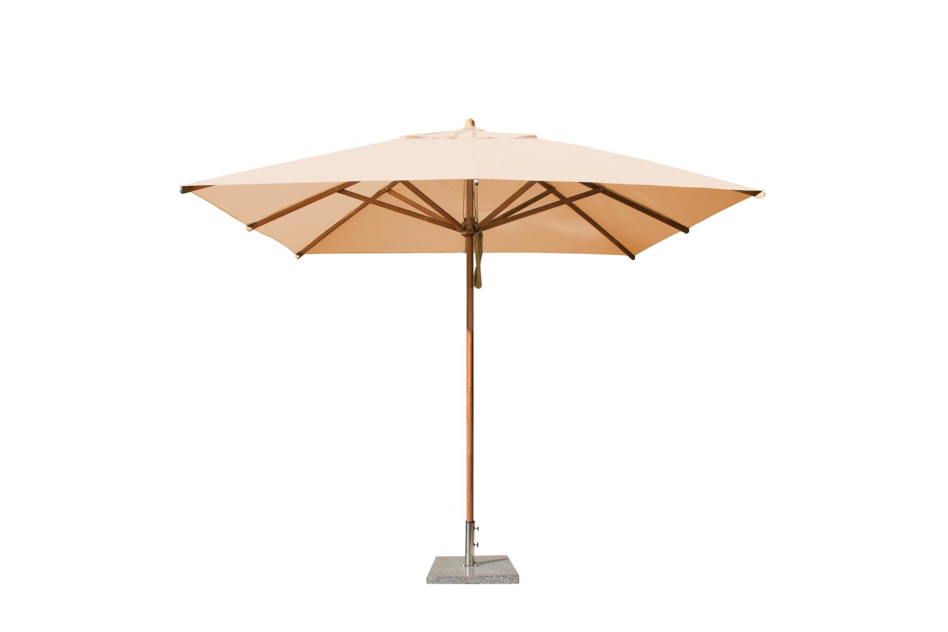 Bambrella Levante 3.0m Square Bamboo Umbrella