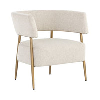 Sunpan Maestro Lounge Chair Danny Navy / Danny Rust / Dove Cream