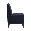 Sunpan Kosovo Modular Banquette - Single Seat in Abbington Navy / Polo Club Stone