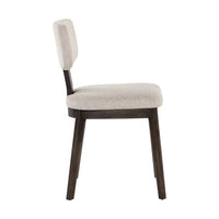 Sunpan Ricket Dining Chair Dark Brown - Dove Cream / Weathered Oak - Dove Cream