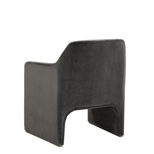 Sunpan Doreen Lounge Chair in Lux Brass - Diamond Mummy / Rubino White / Lux Moon Dust - Diamond Ocher