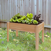 All Things Cedar 4-ft x 2-ft Raised Garden Box on Legs