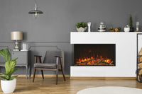 Amantii 40" Unit - 14 1/4" In Depth 3 Sided Glass Fireplace