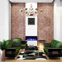 Amantii 40" Unit - 10 5/8" In Depth 3 Sided Glass Fireplace