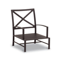 Sunset West La Jolla Aluminum Club Chair With Cushions In Canvas Flax - Set of 2