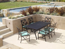 Sunset West La Jolla Aluminum 72" Rectangular Dining Table