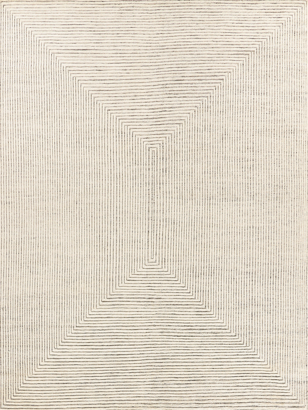 Exquisite Rugs Crescent Handmade Hand-Knotted New Zealand Wool Ivory Area Rug