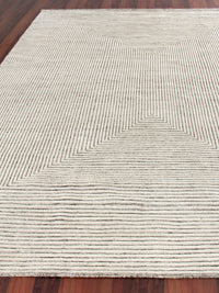 Exquisite Rugs Crescent Handmade Hand-Knotted New Zealand Wool Ivory Area Rug