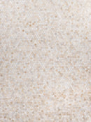Exquisite Rugs Mosaic Leather Cowhide Ivory Area Rug
