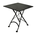 Furniture Designhouse Five Piece Dining Set with  28" Square Steel Top Table and Four Madeline Folding Chairs