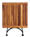Furniture Designhouse French Cafe Bistro 32" Folding Table -Powder Coated Steel Frame and Top