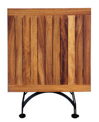 Furniture Designhouse French Cafe Bistro 32" Folding Table -Powder Coated Steel Frame and Top