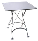Furniture Designhouse French Cafe Bistro 24' Square Folding Table - European Chestnut Wood Slat Top
