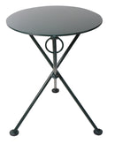 Furniture DesignHouse FrenchCafe  Round Bistro 3-leg Folding Bistro Table / 28" Round Metal Top