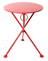 Furniture DesignHouse FrenchCafe  Round Bistro 3-leg Folding Bistro Table / 28" Round Metal Top