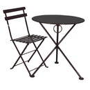 Furniture Designhouse French Cafe Round Bistro 3-leg Round Folding Bistro Table
