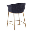 Sunpan Nadine Counter Stool Chacha Grey / Chacha Navy