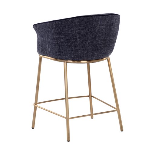Sunpan Nadine Counter Stool Chacha Grey / Chacha Navy