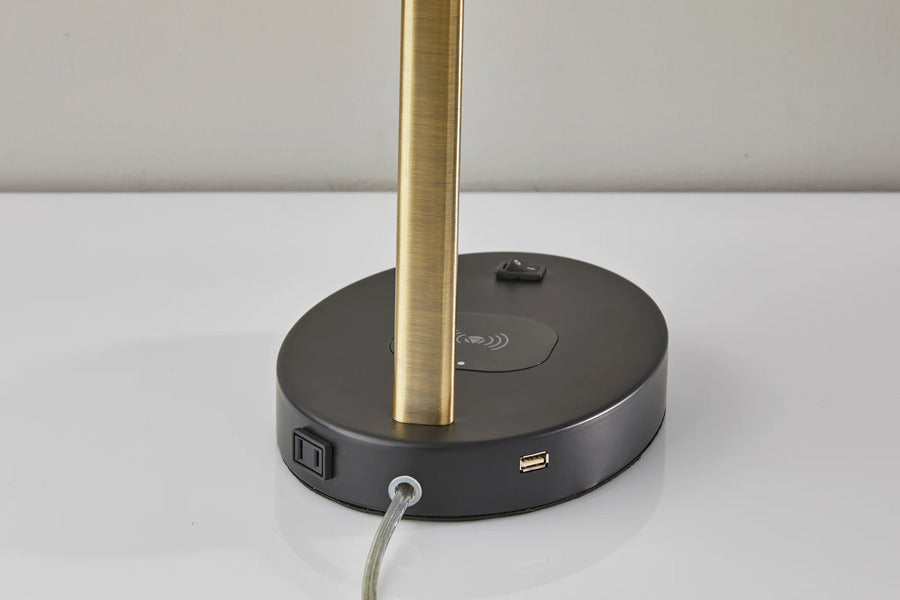 Adesso Curtis AdessoCharge Wireless Charging Table Lamp