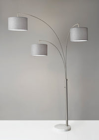 Adesso Bowery 3-Arm Arc Lamp