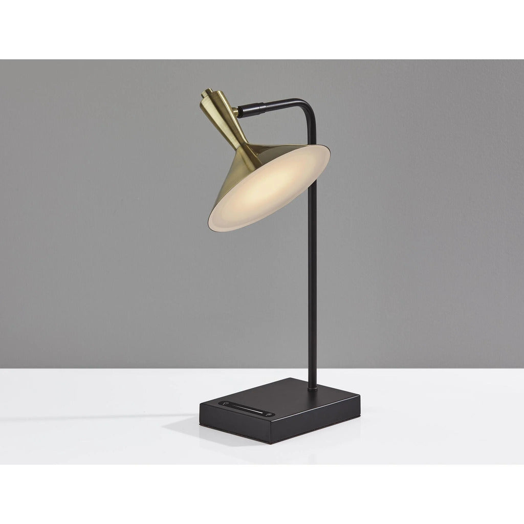 Adesso Lucas LED Desk Lamp With Smart Switch